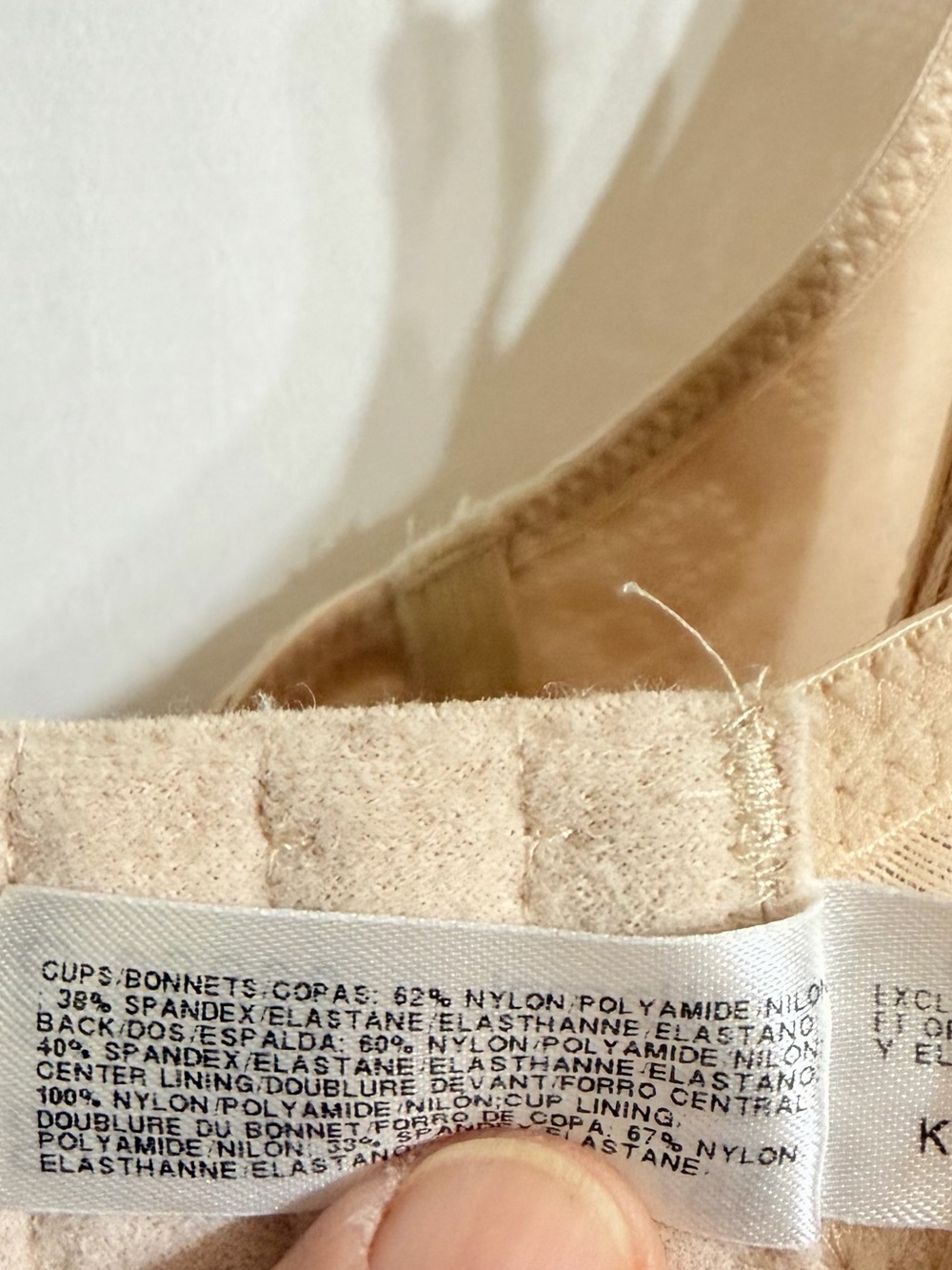 Wacoal Visual Effects Minimizer Bra Womans 40D Natural Underwire Lace Mesh Lined - Picture 7 of 8